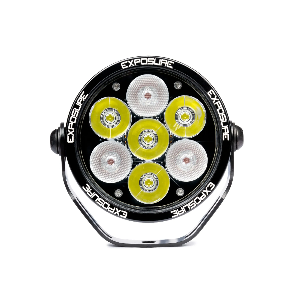 [AMR7] EXPOSURE RADIAL 7 SMART MOTORCYCLE AUXILIARY LIGHT – SINGLE POD